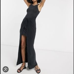 All Saints Cupro Knot Dress